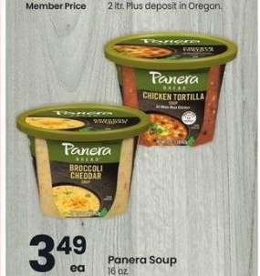 Panera Soup - 16 oz. Selected varieties.