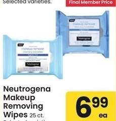 Neutrogena Makeup Removing Wipes - 25 ct. Selected varieties.