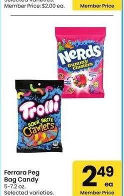 Ferrara Peg Bag Candy - 5-7.2 oz. Selected varieties.