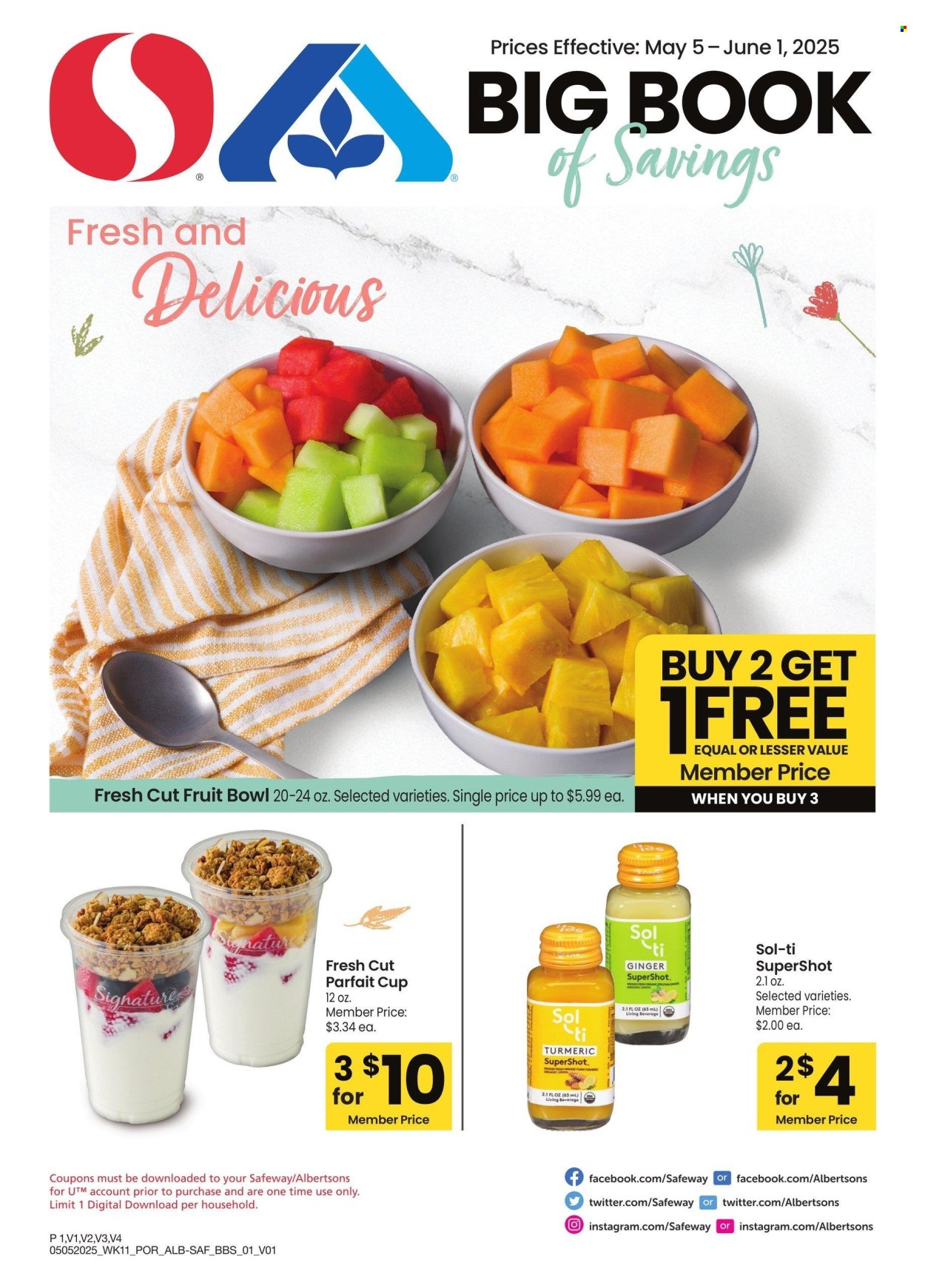 Albertsons ad - 05/05/2025 - 06/01/2025. Page 1