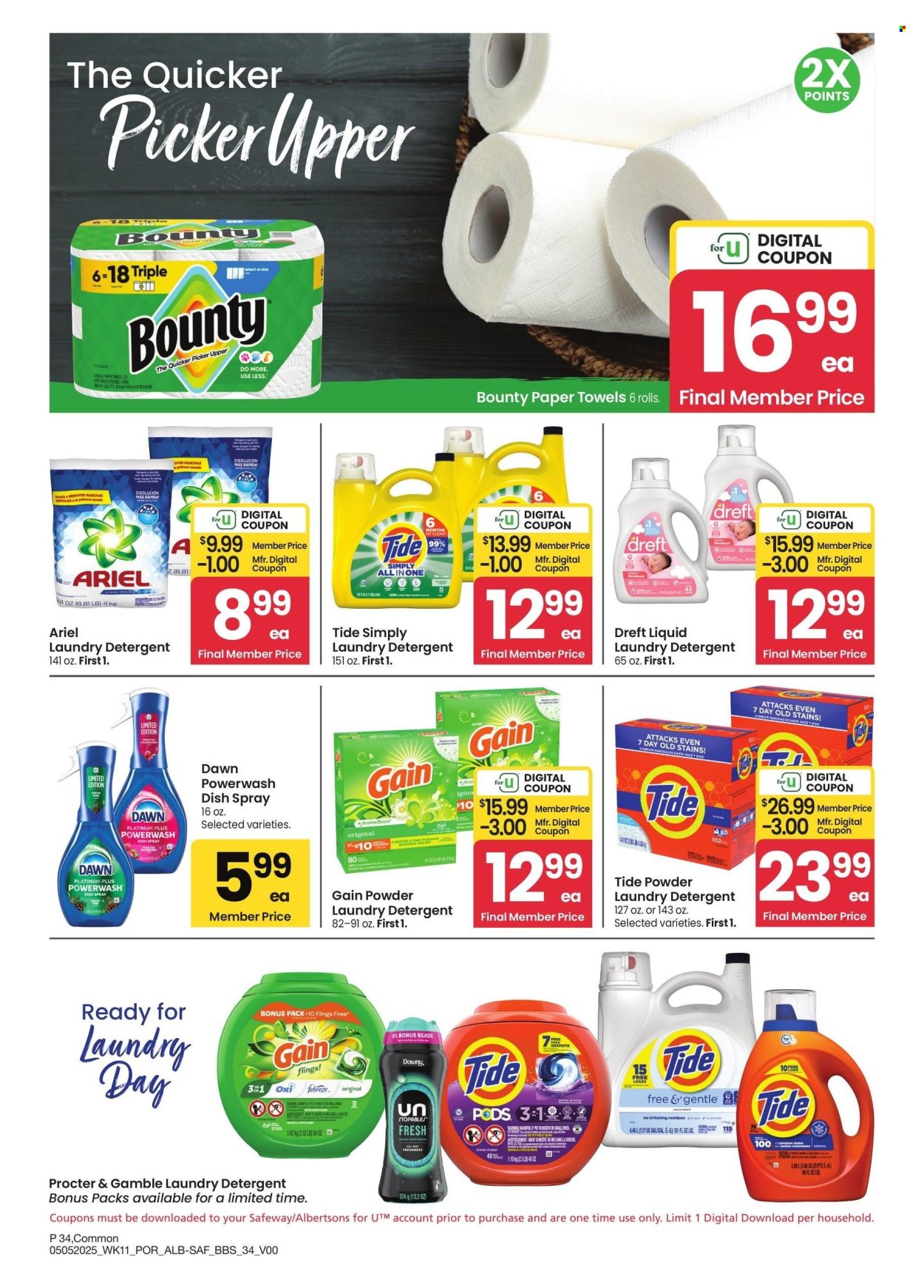 Albertsons ad - 05/05/2025 - 06/01/2025. Page 1