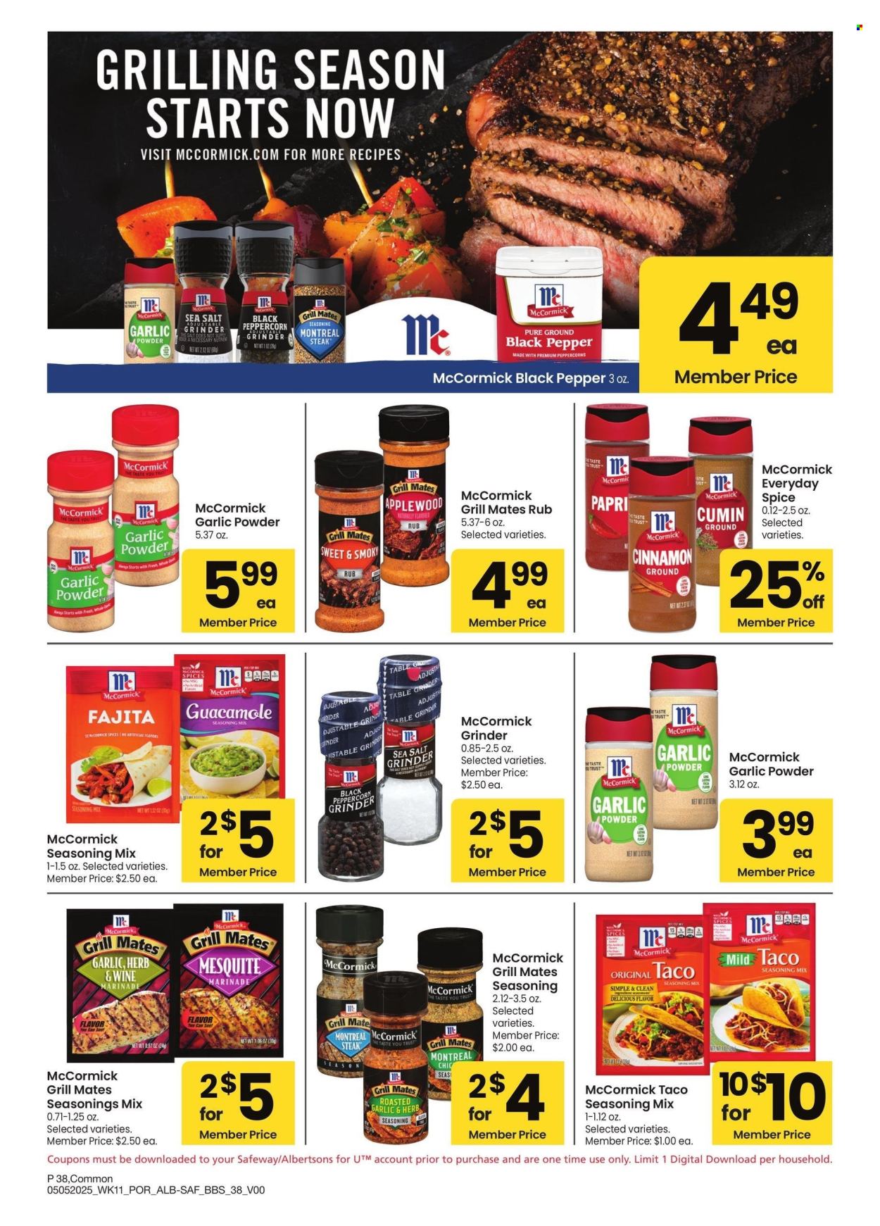 Albertsons ad - 05/05/2025 - 06/01/2025. Page 1