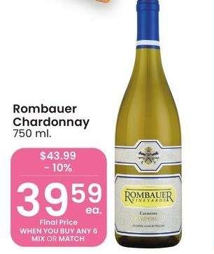 Rombauer Chardonnay - 750 ml.