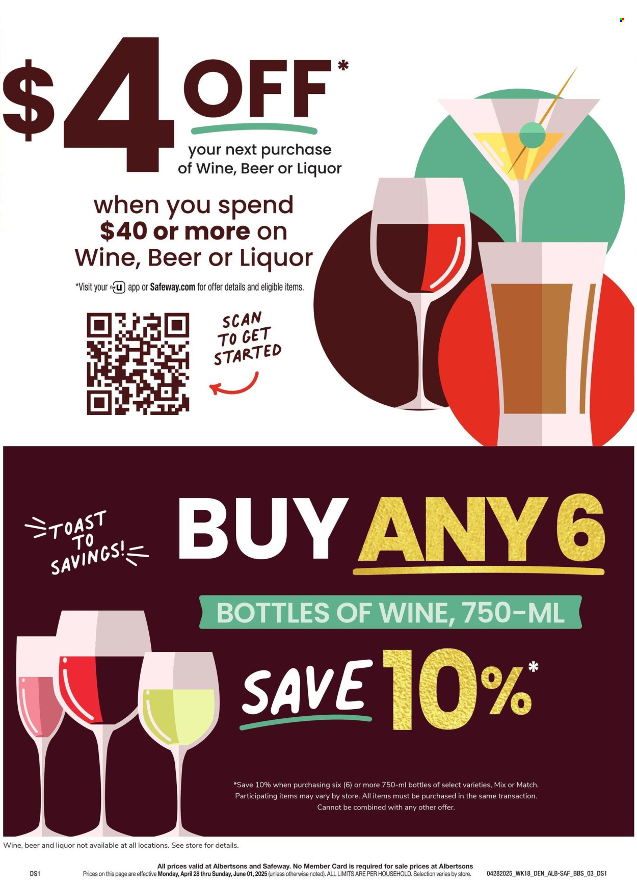 Albertsons ad - 04/28/2025 - 06/01/2025. Page 1