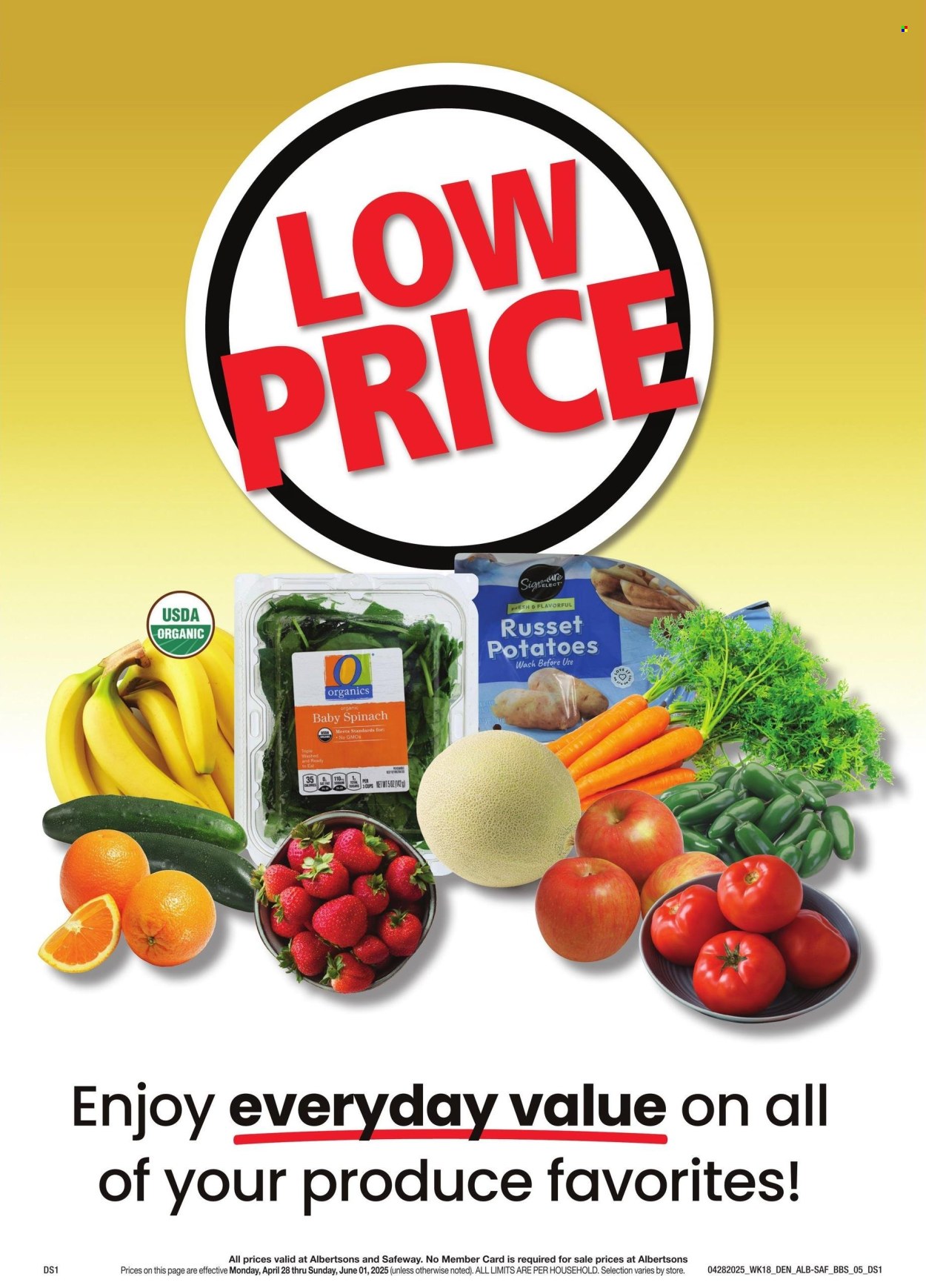 Albertsons ad - 04/28/2025 - 06/01/2025. Page 1
