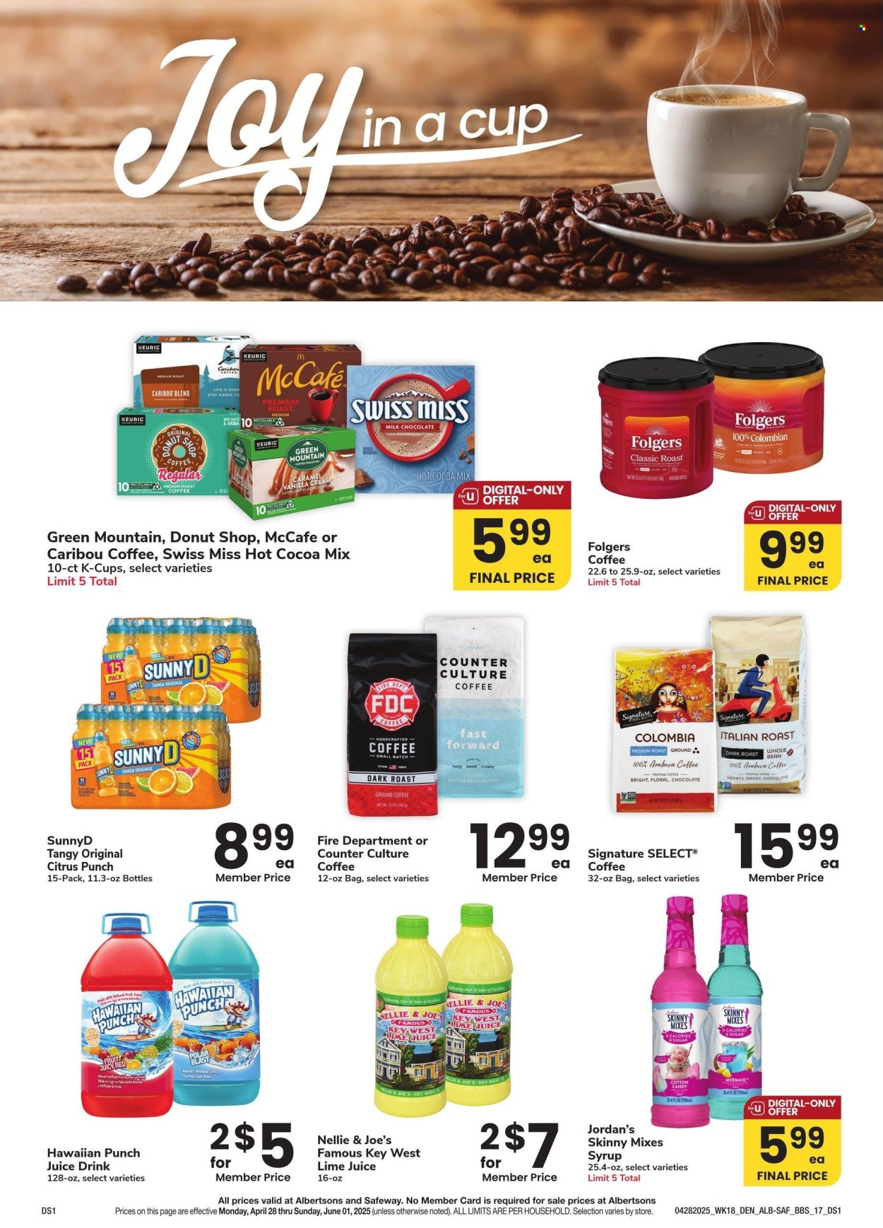 Albertsons ad - 04/28/2025 - 06/01/2025. Page 1