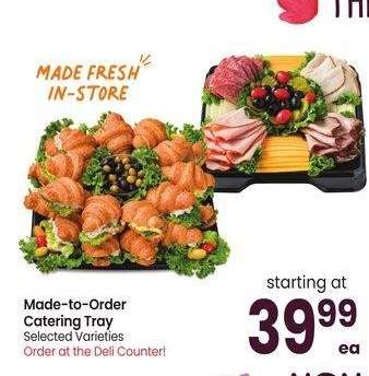 Made-to-Order Catering Tray - Selected Varieties