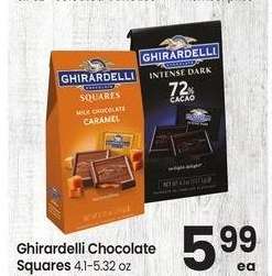 Ghirardelli Chocolate Squares - 4.1-5.32 oz Selected Varieties