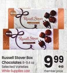 Russell Stover Box Chocolates - 8-9.4 oz Selected Varieties