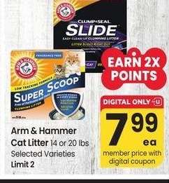 Arm & Hammer Cat Litter - 14 or 20 lbs Selected Varieties