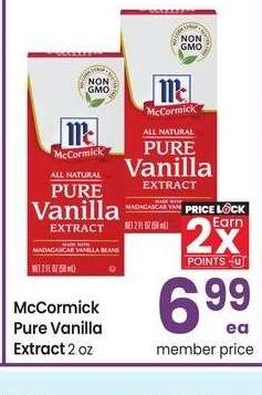 McCormick Pure Vanilla Extract - 2 oz