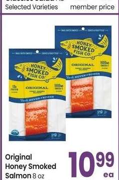 Original Honey Smoked Salmon - 8 oz Selected Varieties