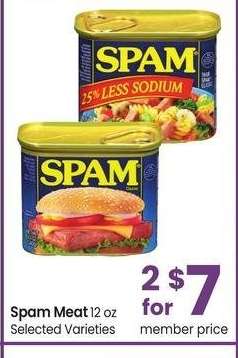 Spam Meat - 12 oz Selected Varieties