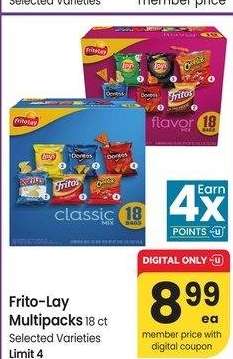 Frito-Lay Multipacks - 18 ct, Selected Varieties