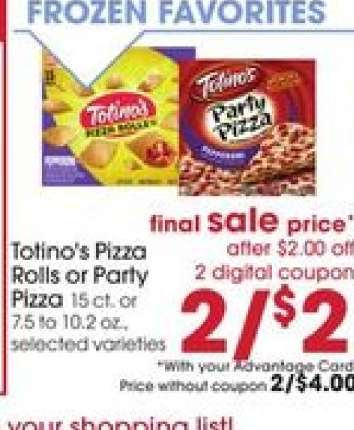 Totino's Pizza Rolls or Party Pizza