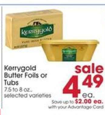 Kerrygold Butter Foils or Tubs