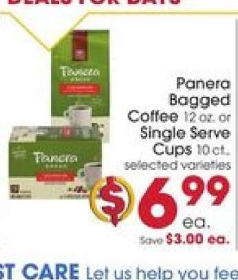 Panera Bagged Coffee or Single Serve Cups
