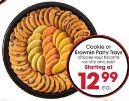 Cookie or Brownie Party Trays
