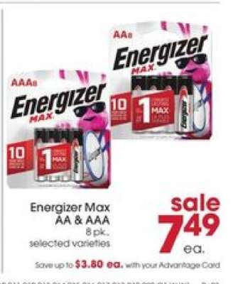 Energizer Max AA & AAA