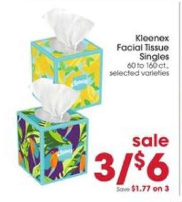Kleenex Facial Tissue Singles*