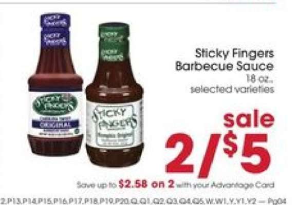 Sticky Fingers Barbecue Sauce
