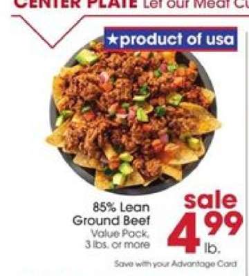 85% Lean Ground Beef