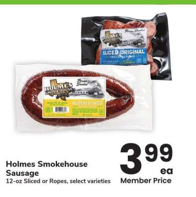 Holmes Smokehouse Sausage - 12-oz Sliced or Ropes, select varieties