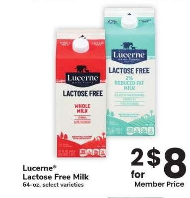 Lucerne® Lactose Free Milk - 64-oz, select varieties