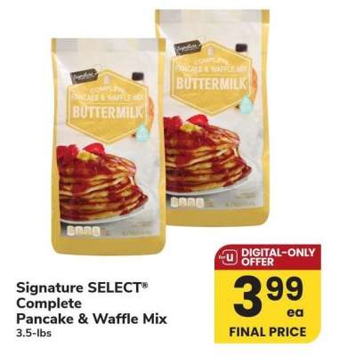 Signature SELECT® Complete Pancake & Waffle Mix - 3.5 - lbs