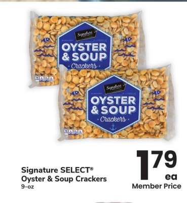 Signature SELECT® Oyster & Soup Crackers - 9 - oz