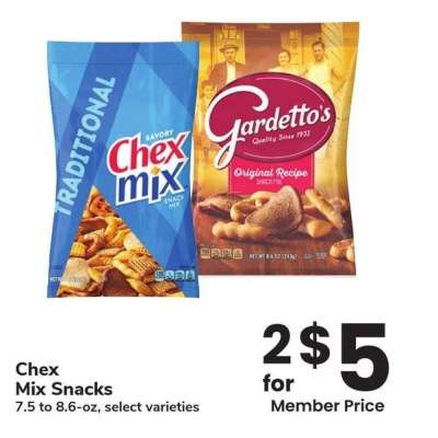 Chex Mix Snacks - 7.5 to 8.6-oz, select varieties