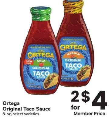 Ortega Original Taco Sauce - 8-oz, select varieties