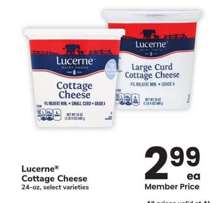 Lucerne® Cottage Cheese - 24-oz, select varieties