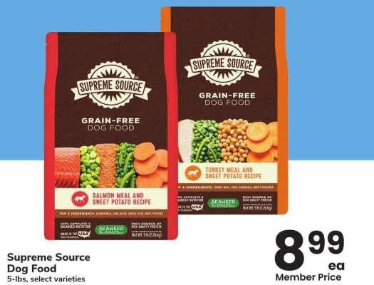 Supreme Source Dog Food - 5-lbs, select varieties