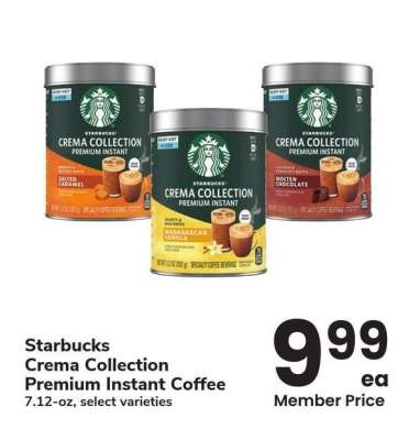 Starbucks Crema Collection Premium Instant Coffee - 7.12 - oz, select varieties