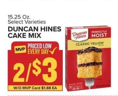 Duncan Hines Cake Mix