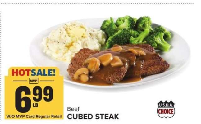 Beef Cubed Steak