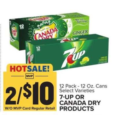 7-UP or Canada Dry Products