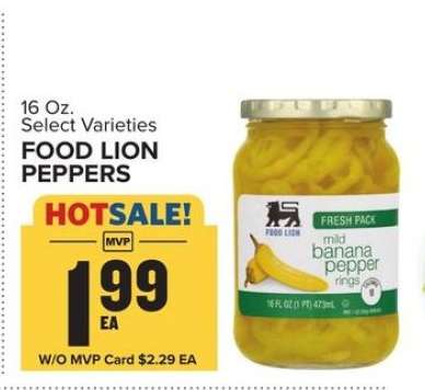 FOOD LION PEPPERS