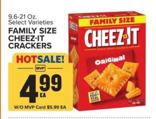 Family Size Cheez-It Crackers