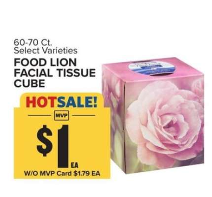 Food Lion Facial Tissue Cube