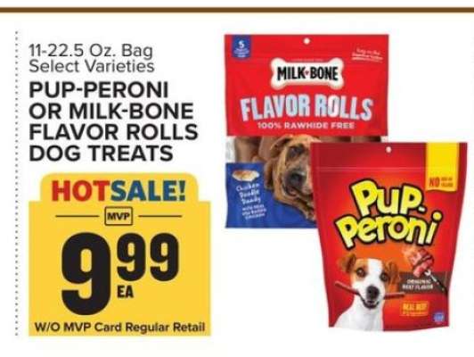 Pup-Peroni or Milk-Bone Flavor Rolls Dog Treats