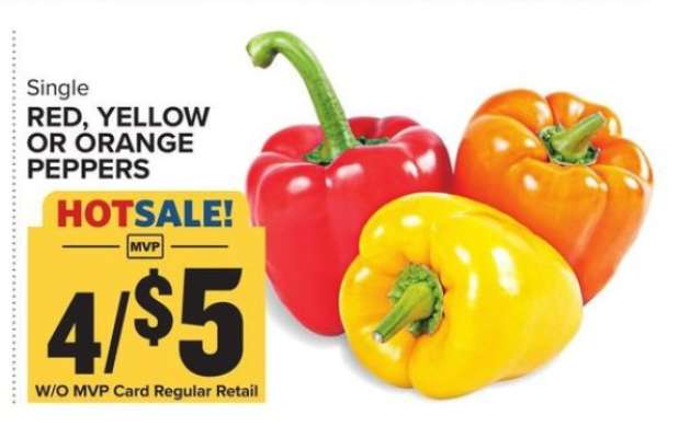 Red, Yellow Or Orange Peppers