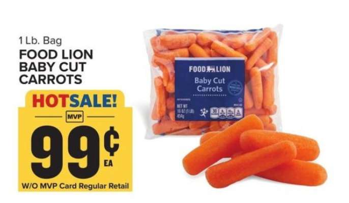FOOD LION BABY CUT CARROTS