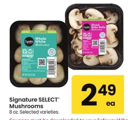 Signature SELECT® Mushrooms - 8 oz. Selected varieties.