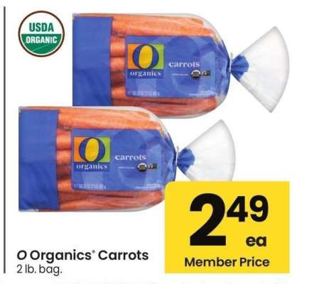 O Organics® Carrots - 2 lb. bag.