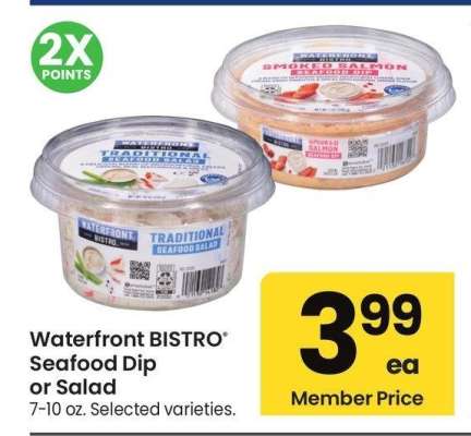 Waterfront BISTRO® Seafood Dip or Salad - 7-10 oz. Selected varieties.