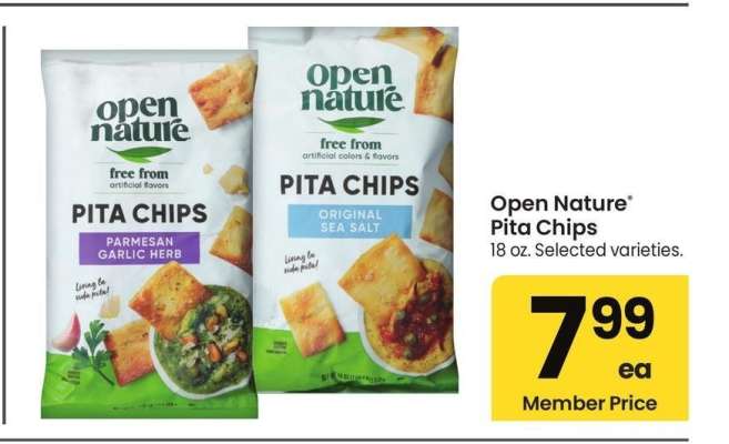 Open Nature® Pita Chips - 18 oz., Selected varieties.