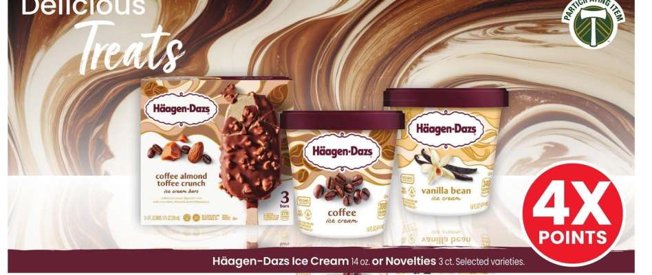 Häagen-Dazs Ice Cream 14 oz. or Novelties 3 ct. - Selected varieties.