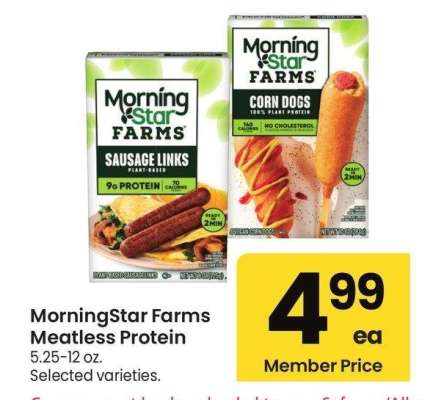 MorningStar Farms Meatless Protein - 5.25-12 oz. Selected varieties.